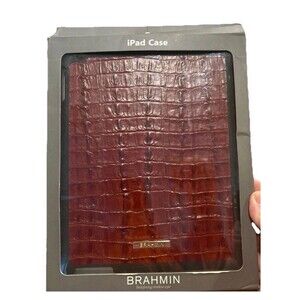 BRAHMIN Apple iPad Leather Shell Legacy iPads-iPad 2, 3rd-4th Gen. 9.5x7.5 Pecan
